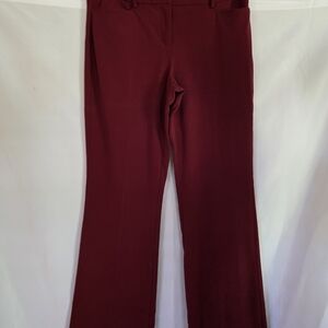 New York & Company Stretch Boot Cut Pants in Wine